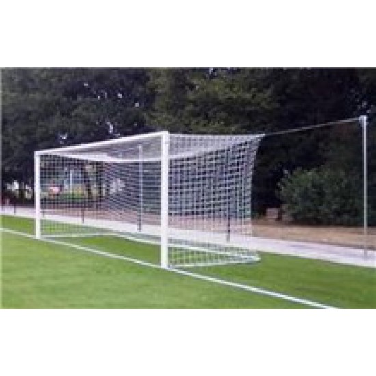 Set doelnetten voor voetbaldoelen 7,5 x 2,5 x 2,0 x 2,0 (4mm) - Groen/Wit