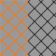Set doelnetten voor voetbaldoelen 7,5 x 2,5 x 2,0 x 2,0 (4mm) - Oranje/Zwart
